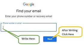 enter your phone number or recovery email
